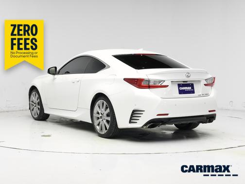 White 2015 Lexus RC 350