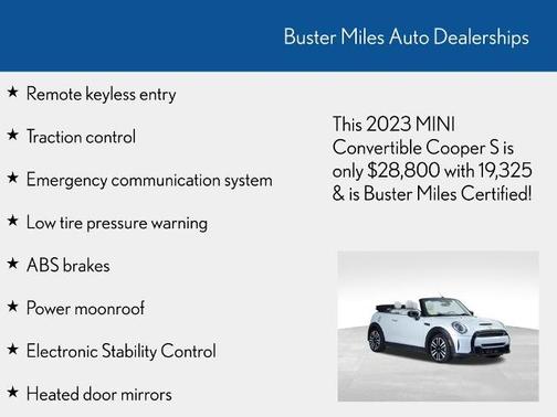 2023 MINI Convertible COOPER S