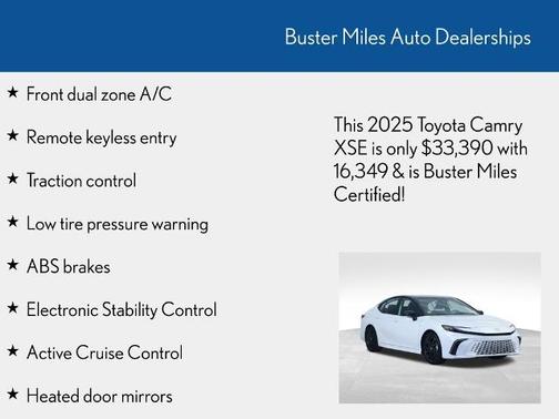 2025 Toyota Camry XSE