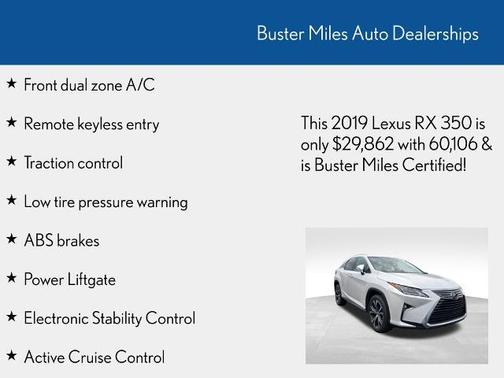 2019 Lexus RX 350 350