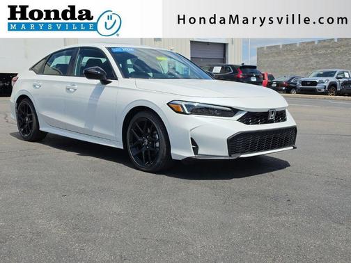 Platinum White Pearl 2026 Honda Civic Hybrid