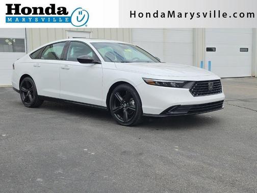 Platinum White Pearl 2024 Honda Accord Hybrid Sport-L