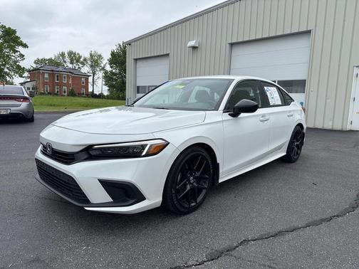 Platinum White Pearl 2022 Honda Civic Sport