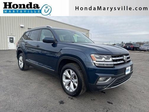 Tourmaline Blue Metallic 2018 Volkswagen Atlas 3.6L SEL SUV