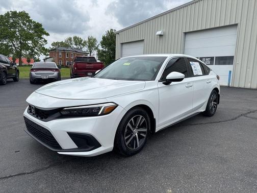Platinum White Pearl 2024 Honda Civic LX