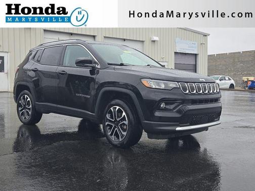 Diamond Black 2022 Jeep Compass Limited