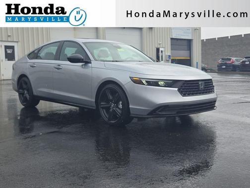 Solar Silver Metallic 2025 Honda Accord Hybrid Sport-L