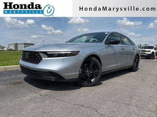 Solar Silver Metallic 2025 Honda Accord Hybrid Sport-L