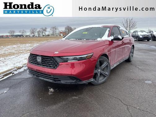 Radiant Red Metallic 2024 Honda Accord Hybrid Sport-L Sedan