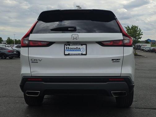 Platinum White Pearl 2025 Honda CR-V Hybrid Sport Touring
