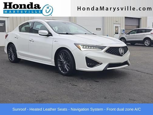 Platinum White Pearl 2019 Acura ILX Premium & A-SPEC Packages