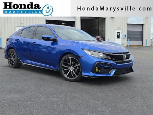 Aegean Blue Metallic 2020 Honda Civic Sport
