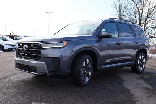 Modern Steel Metallic 2026 Honda Pilot Elite