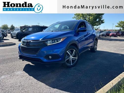 Aegean Blue Metallic 2021 Honda HR-V EX