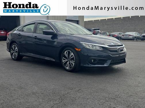 Cosmic Blue Metallic 2018 Honda Civic EX-T