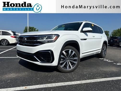 Pure White 2022 Volkswagen Atlas 3.6L SEL Premium R-Line