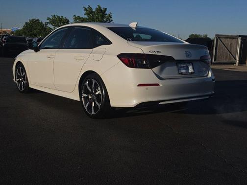 Platinum White Pearl 2025 Honda Civic Hybrid TOURING