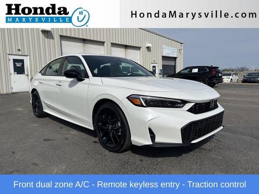 Platinum White Pearl 2026 Honda Civic Hybrid