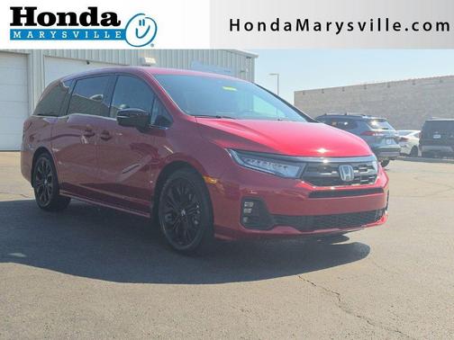 Radiant Red Metallic II 2025 Honda Odyssey Sport-L