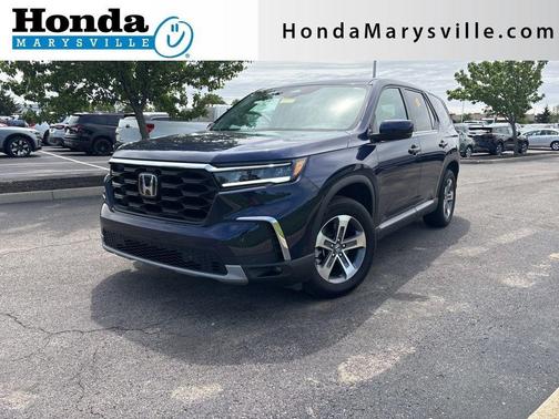 Obsidian Blue Pearl 2024 Honda Pilot EX-L 7-Passenger