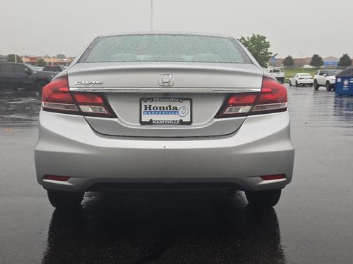 Alabaster Silver Metallic 2015 Honda Civic LX