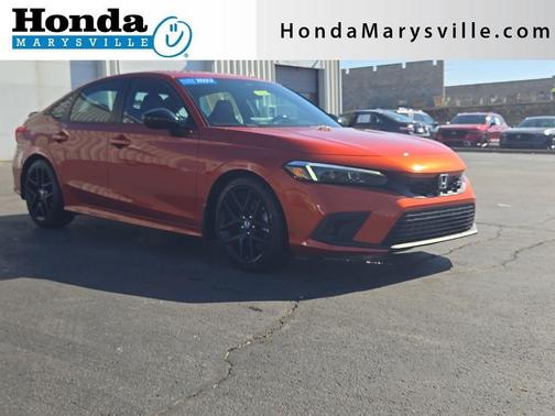 Blazing Orange Pearl 2022 Honda Civic Si Base