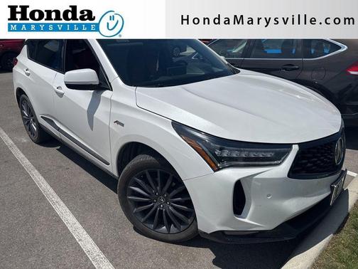 Platinum White Pearl 2023 Acura RDX A-Spec Advance Package