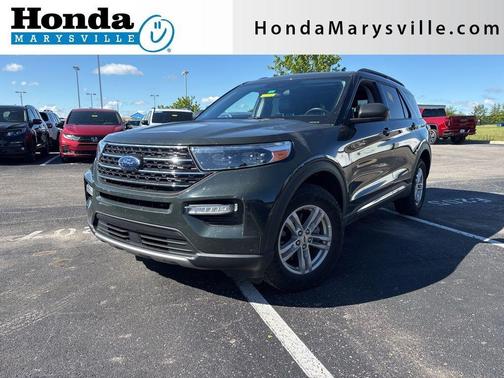 Forged Green Metallic 2022 Ford Explorer XLT
