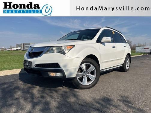 Aspen White Pearl 2011 Acura MDX 3.7L Technology