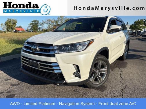 2019 Toyota Highlander Limited Platinum