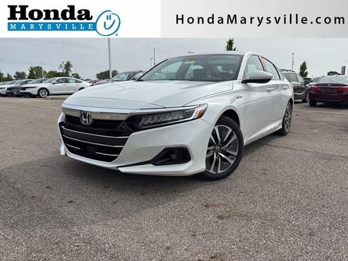 Platinum White Pearl 2021 Honda Accord Hybrid EX