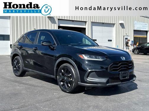 Crystal Black Pearl 2023 Honda HR-V Sport
