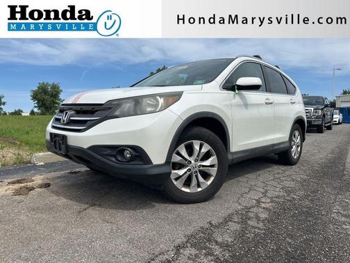 White Diamond Pearl 2013 Honda CR-V EX-L