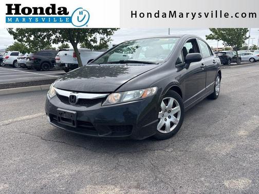 Crystal Black Pearl 2009 Honda Civic LX
