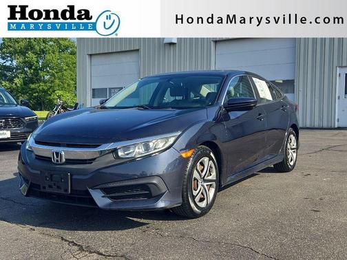 Cosmic Blue Metallic 2018 Honda Civic LX