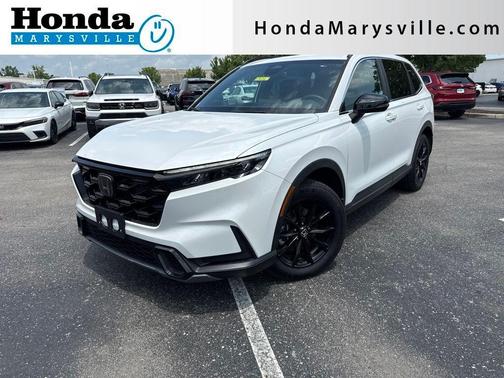 Platinum White Pearl 2023 Honda CR-V Hybrid Sport