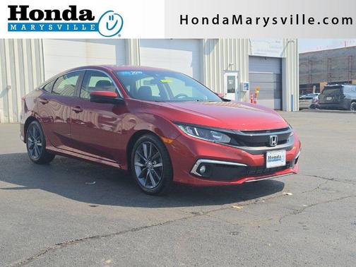 Molten Lava Pearl 2019 Honda Civic EX