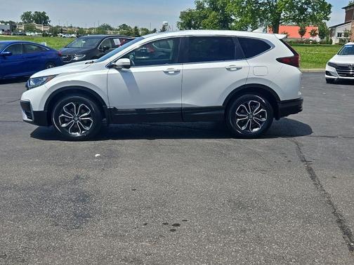 Platinum White Pearl 2021 Honda CR-V EX-L