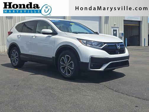 Platinum White Pearl 2021 Honda CR-V EX-L