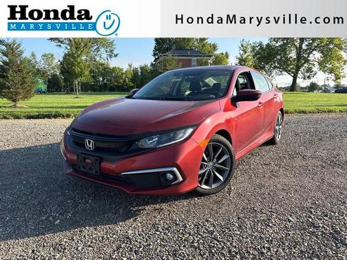 Molten Lava Pearl 2019 Honda Civic EX