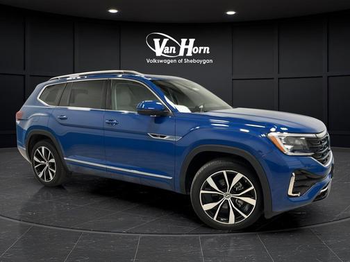 Blue Metallic 2025 Volkswagen Atlas 2.0T SEL Premium R-Line 4MOTION