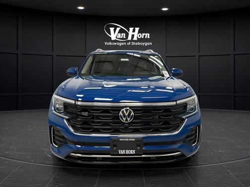 Blue Metallic 2025 Volkswagen Atlas 2.0T SEL Premium R-Line 4MOTION
