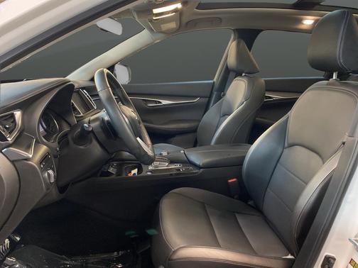 Lunar White 2025 INFINITI QX50 Luxe AWD