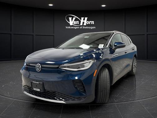 Arctic Blue Metallic w/Black Roof 2023 Volkswagen ID.4 Pro S Plus