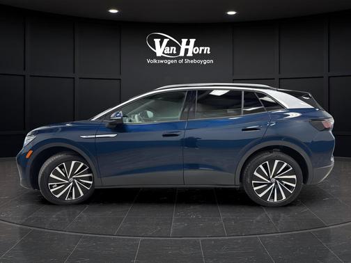 Arctic Blue Metallic w/Black Roof 2023 Volkswagen ID.4 Pro S Plus