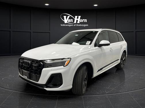 Glacier White Metallic 2025 Audi Q7 55 Premium Plus