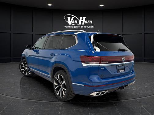 Mountain Lake Blue Metallic 2025 Volkswagen Atlas 2.0T SEL Premium R-Line 4MOTION