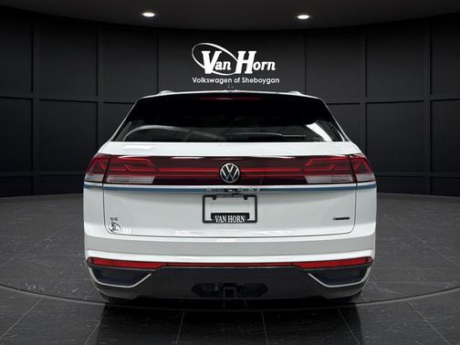 Pure White 2024 Volkswagen Atlas Cross Sport 2.0T SE w/Technology 4MOTION
