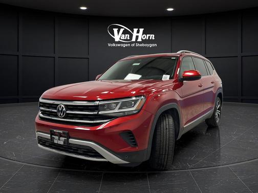 Red Metallic 2022 Volkswagen Atlas 2.0T SEL