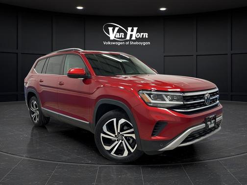 Red Metallic 2022 Volkswagen Atlas 2.0T SEL